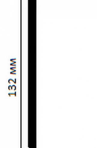 Резинка боковая от подлива для крыши из ПВХ VSK (черный) 14 метров арт. 038-061490