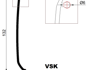 Резинка боковая от подлива для крыши VERSUS VSK (черная) 17 метров