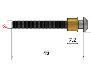 Заклёпка, Maxlock, стальная 4.8х45х10 мм